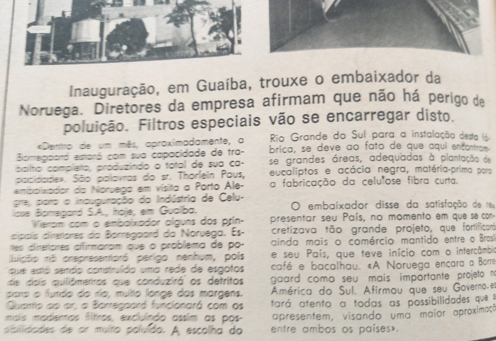 A nova celulose à beira do Guaíba e o risco de repetir a Borregaard