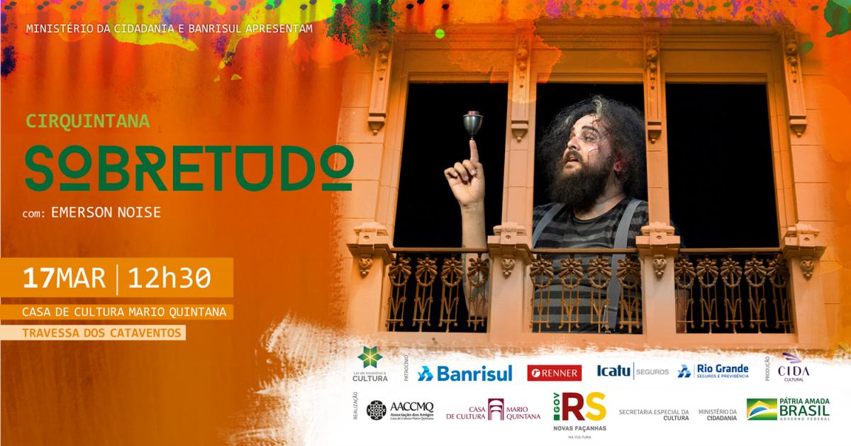 Espetáculos de dança e circo na Travessa dos Cataventos da CCMQ