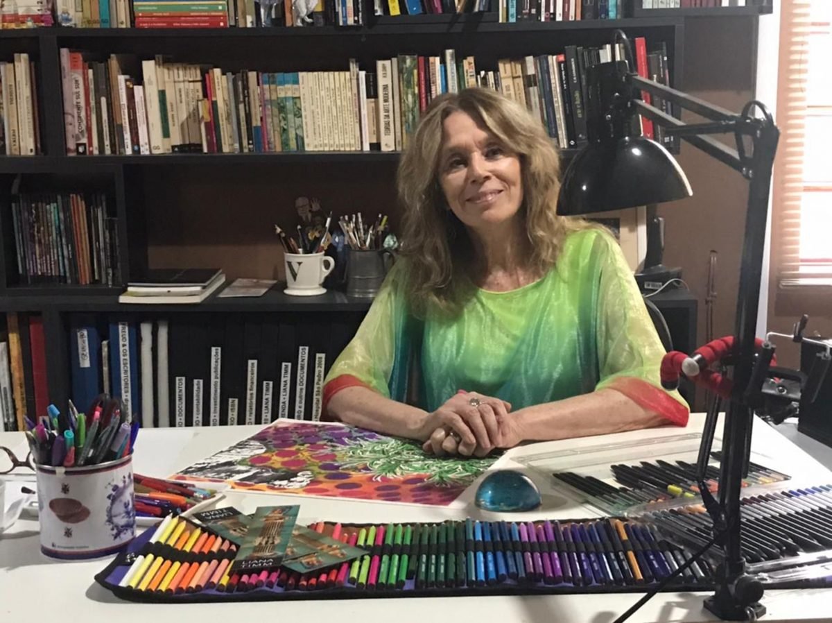 A multi artista Liana Timm apresenta, de forma virtual, obras de arte e livros