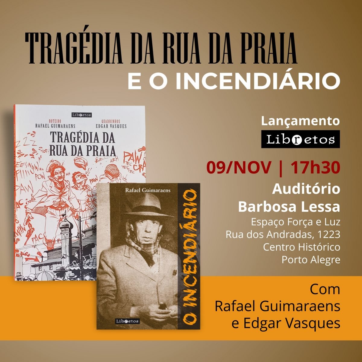 Rafael Guimaraens lança dois livros baseados em histórias que abalaram a capital