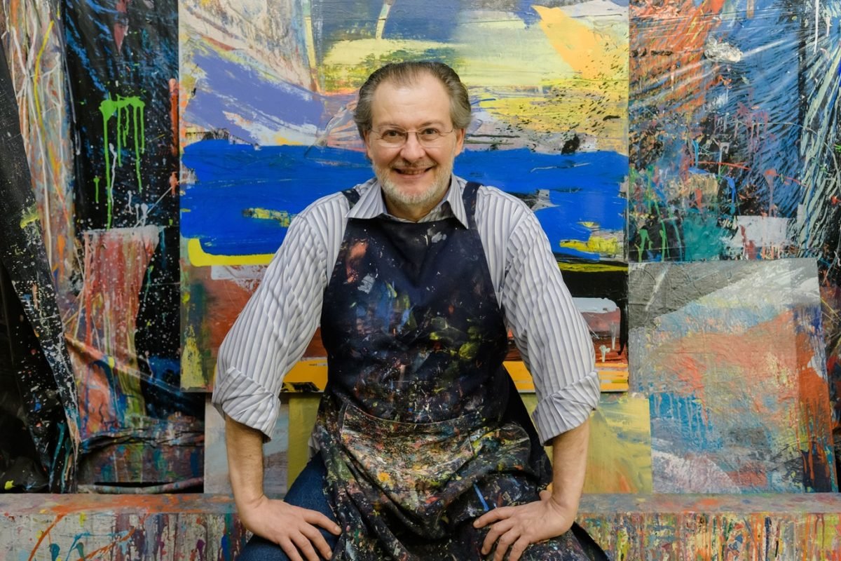 Com “Gestualle II” em exposição na Galeria Delphus, Marcelo Zanini celebra 60 anos