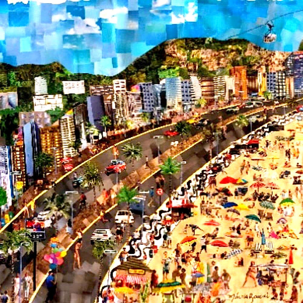 23 Paisagens icônicas na exposição ” Mundo afora”, da artista visual Márcia Baroni