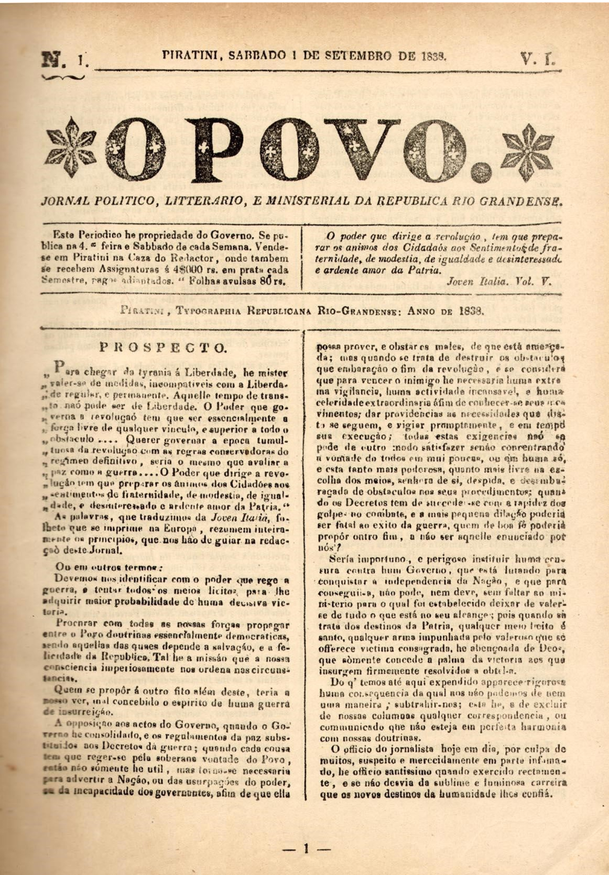 Luigi Rossetti, o editor dos Farrapos, em lançamento na Feira Literária de Viamão
