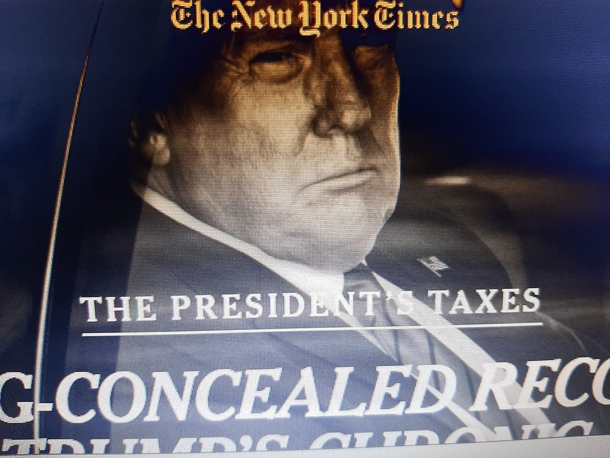 DENÚNCIA DE SONEGAÇÃO DETONA TRUMP