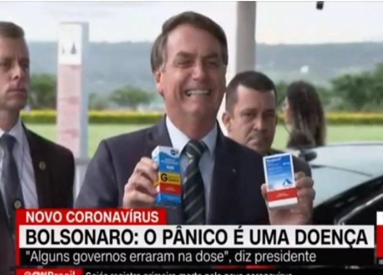 A pedido do governo brasileiro, metade da ajuda americana para combate à covid veio em cloroquina