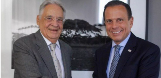 FHC diz que João Dória é seu candidato para 2022