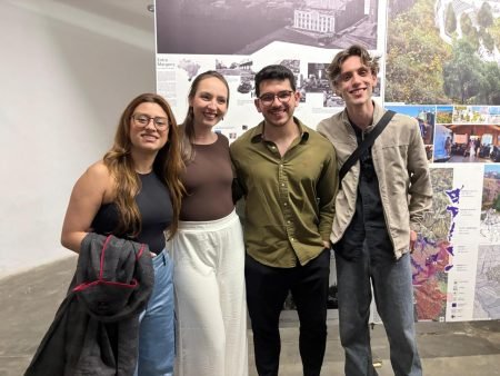 Os autores do projeto: Caroline Jan, Guilherme Staub e Fabiane Calistro.