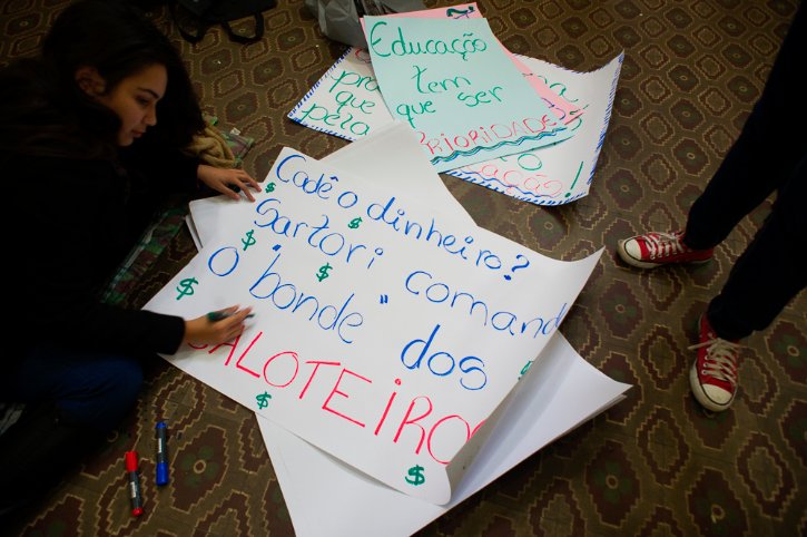 2016.05.18 - Porto Alegre/RS/Brasil - Ocupa PS, a ocupação do Colégio Estadual Paula Soares. Foto: Ramiro Furquim/Jornal Já