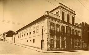 O Solar do Conde de Porto Alegre, hoje sede do IAB, antes da restauração, ainda inacabada