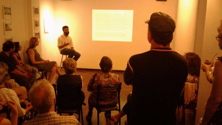 O historiador, em evento sobre a história do Clube de Cultura / Alan Foyd Gipsztejn