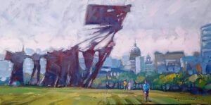 Artista visual Erico Santos homenageia os 254 anos de Porto Alegre