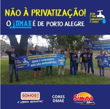 Privatização do DMAE: campanha quer chegar a 100 mil assinaturas para exigir plebiscito